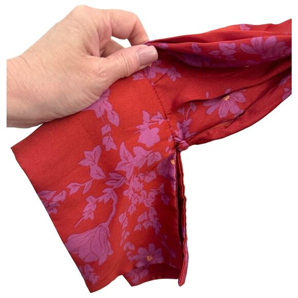 Free People Aries Mini Dress Red Pink Open Back NWT XS Sexy Party Cocktail Flaw - Picture 11 of 14